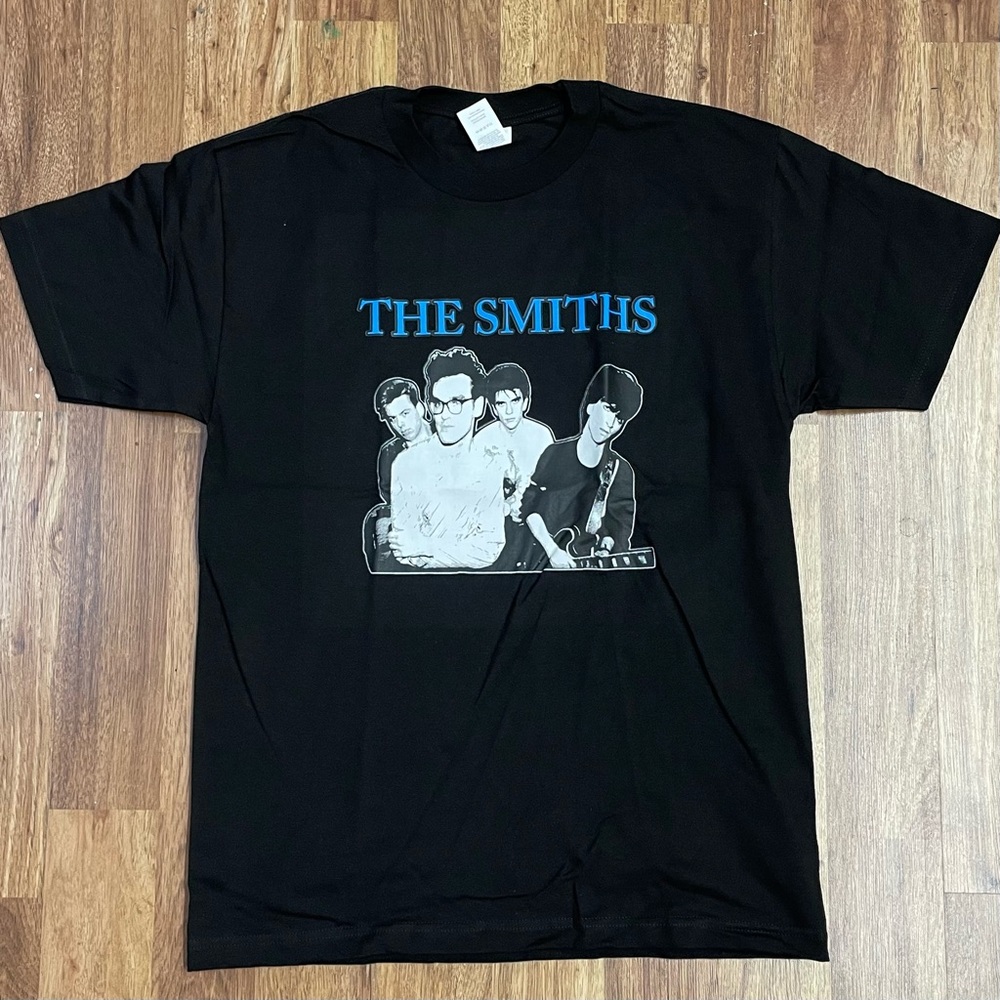 The Smiths Morrissey 1980’s Print Brand New Black T-Shirt size L